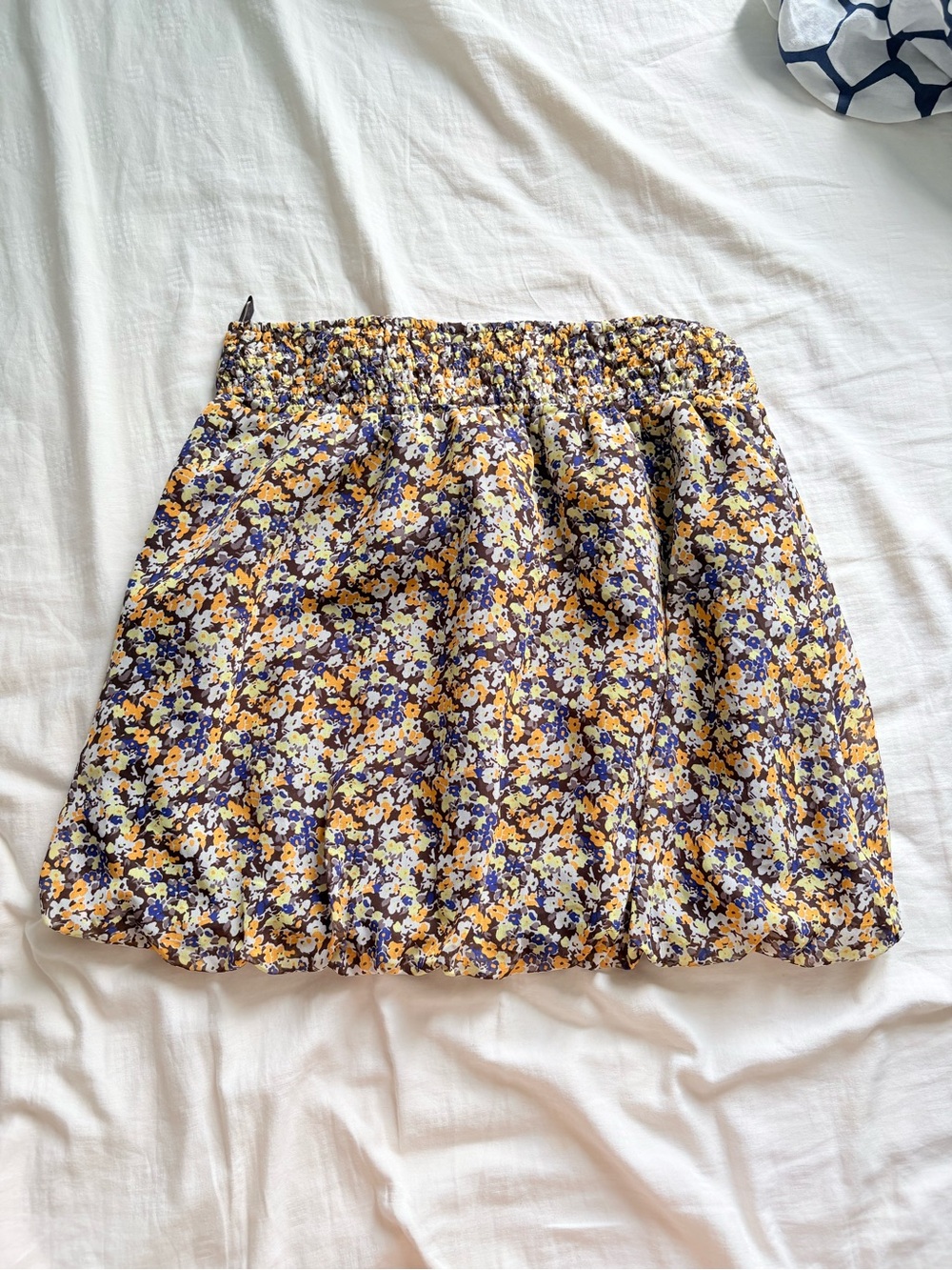 Floral Print Bubble Skirt from Japan - puffy mini skirt